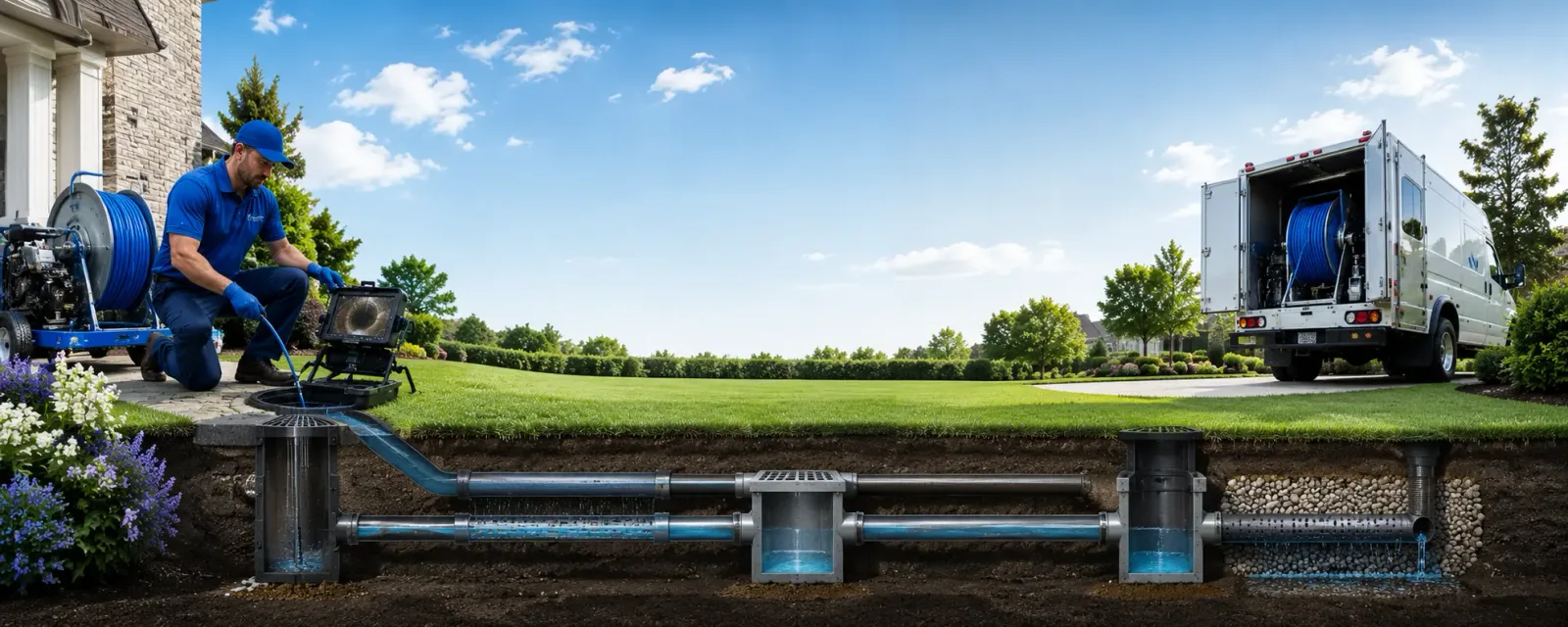 Outdoor drain cleaning information for Little Falls, NY